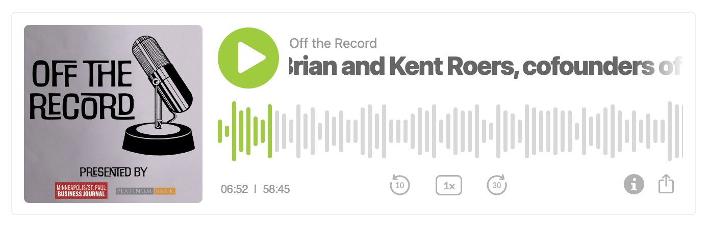 Roers Brothers Featured on "Off the Record" Podcast | Roers Cos.