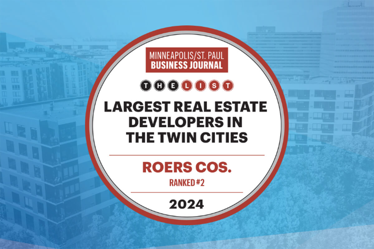 Roers Companies ranked #2 on the Minneapolis Business Journal list for 2024